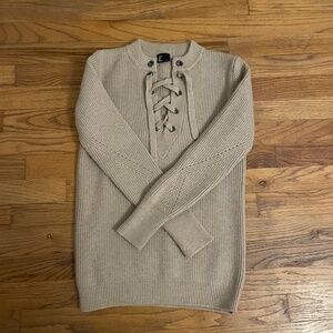 Love Token Lace-Up Sweater